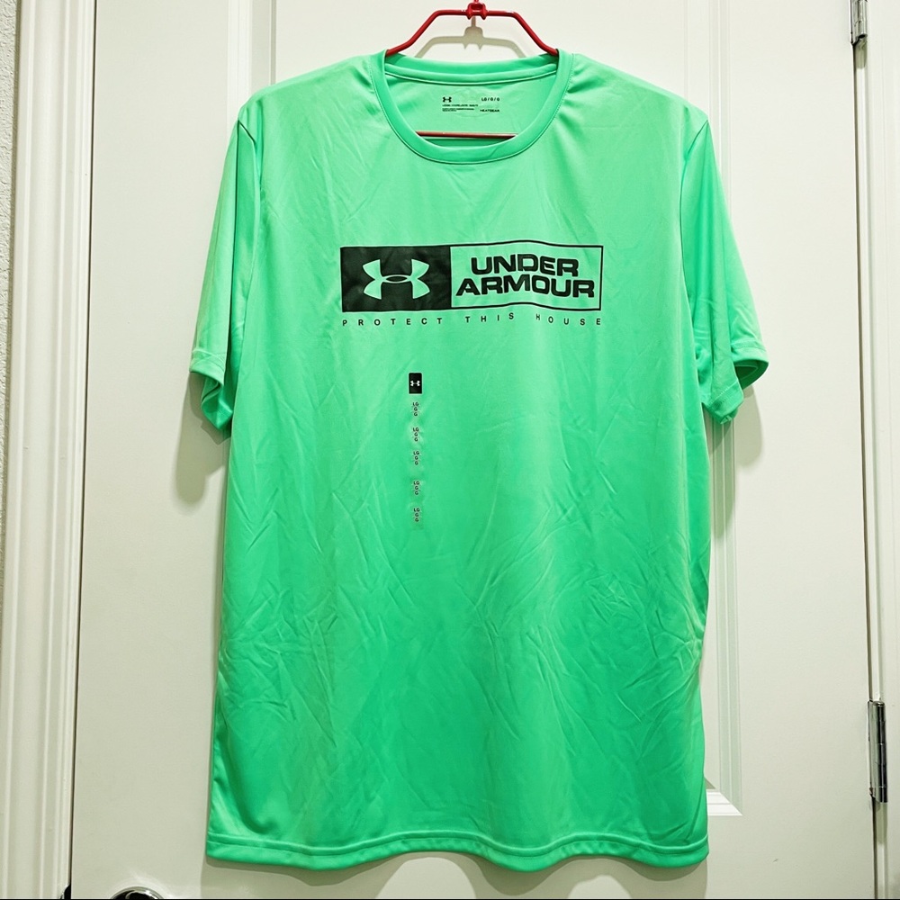 NWT Under Armour UA men's Tee short sleeve size Large Green